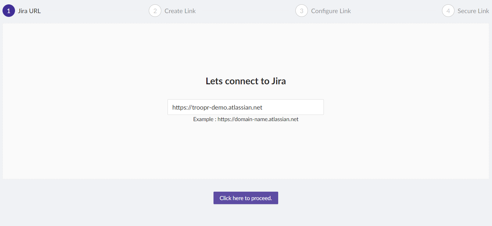 Enter Jira Url